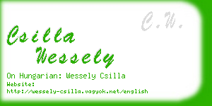 csilla wessely business card